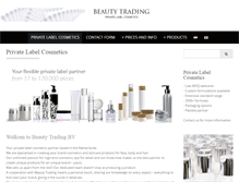 Tablet Screenshot of beauty-trading.com